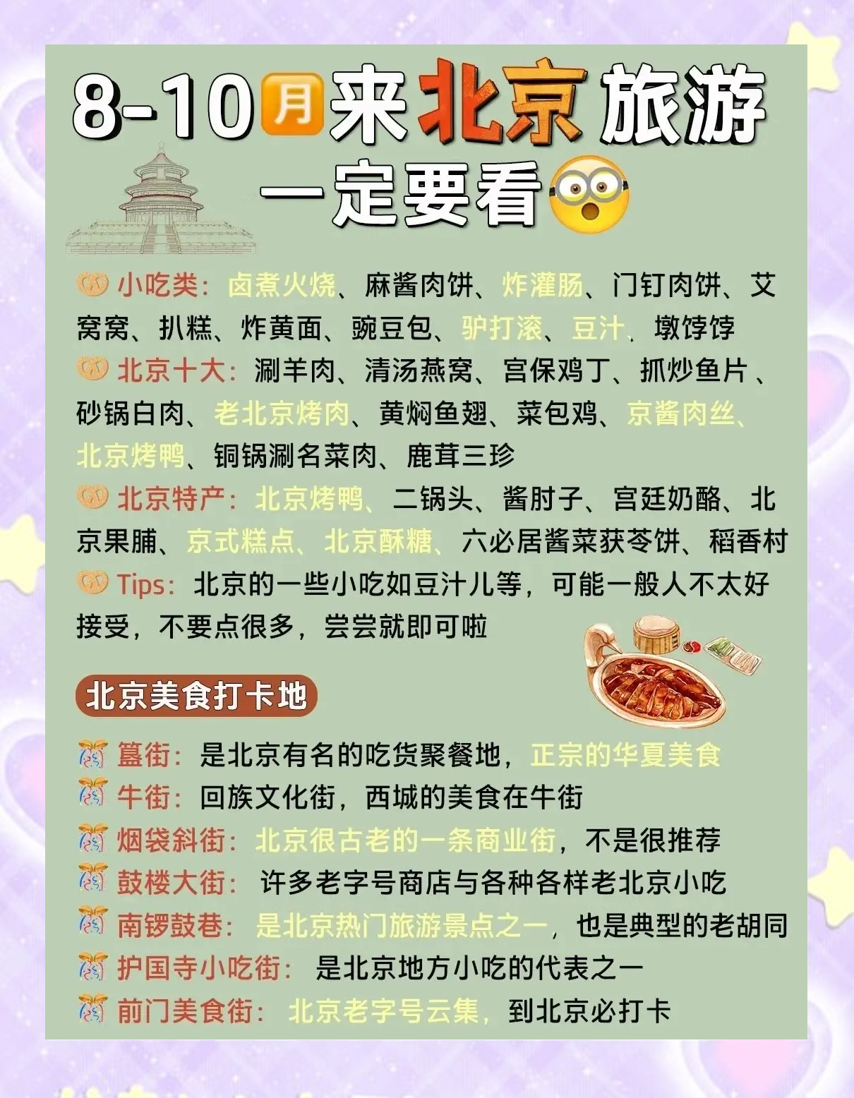 北京各大景点分布图/北京各区景点大全-第1张图片