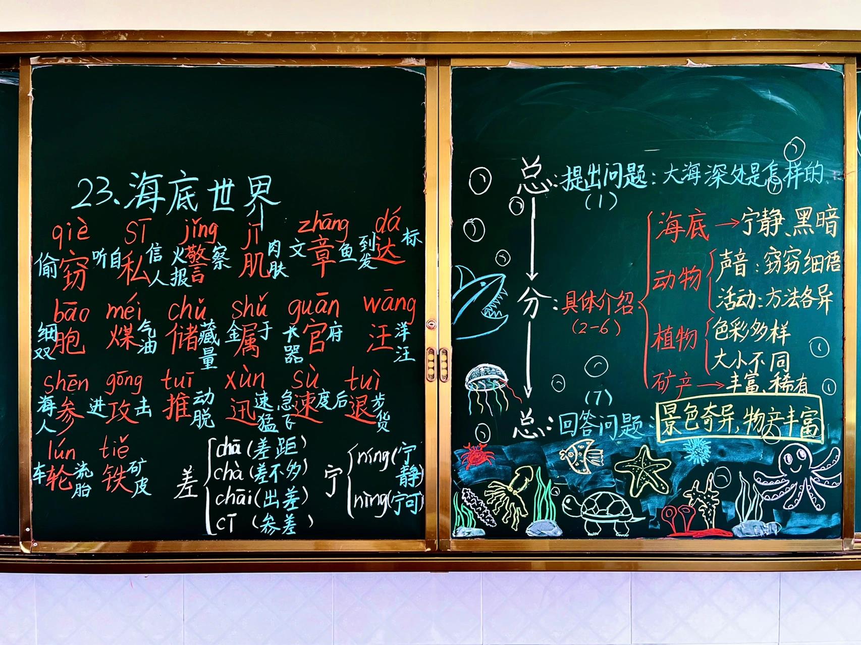 海底世界图片︰(三年级下册课堂笔记海底世界图片)-第1张图片