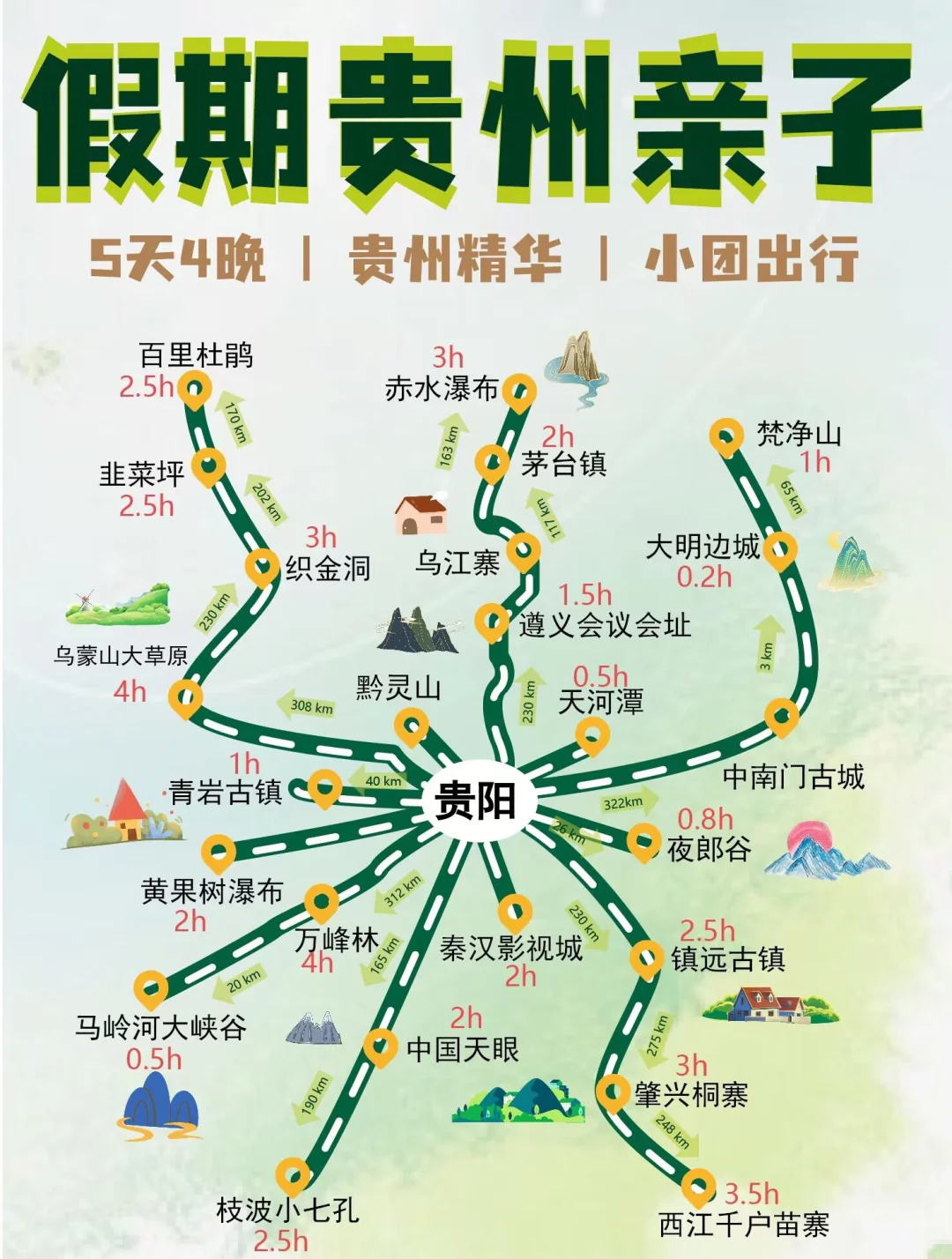 贵州景点地图分布图,贵州旅游攻略景点地图-第2张图片