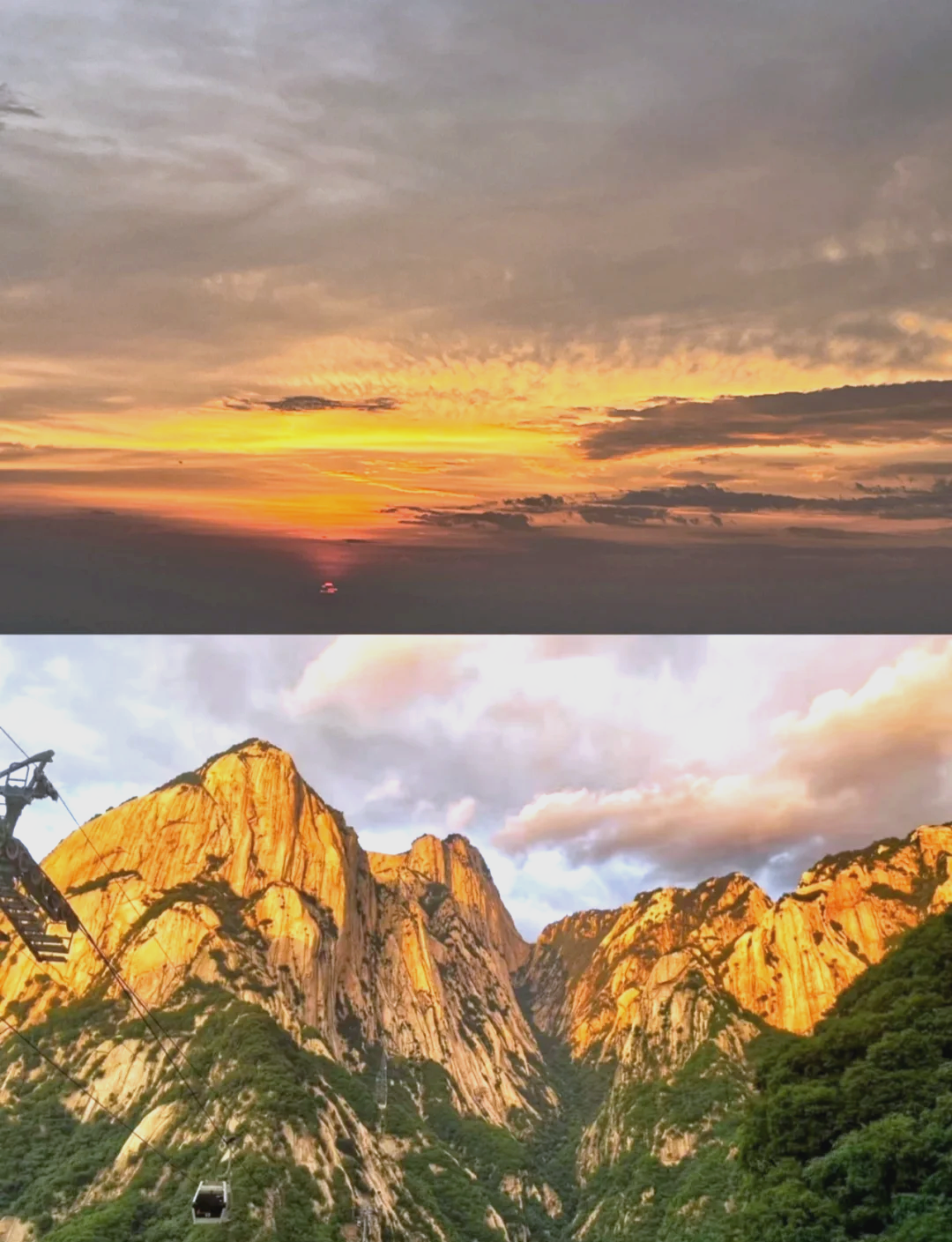 华山景区全景导览图华山景点路线图-第2张图片